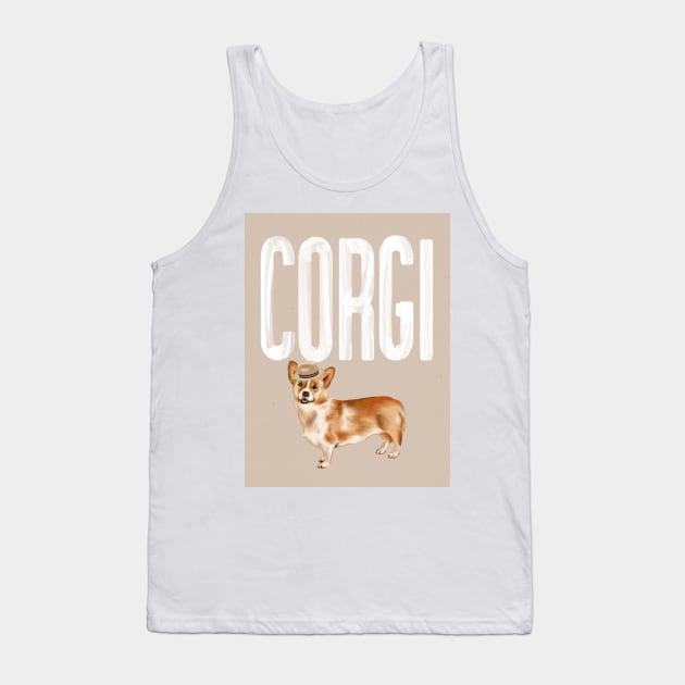 Corgi Dog Tank Top by Art Designs